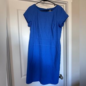 J. Crew Vibrant Blue Midi Dress